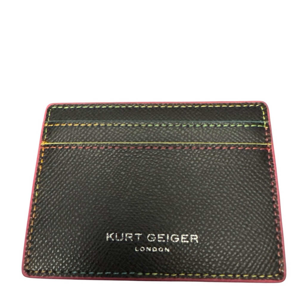 Kurt Geiger Black Card Holder - Neon